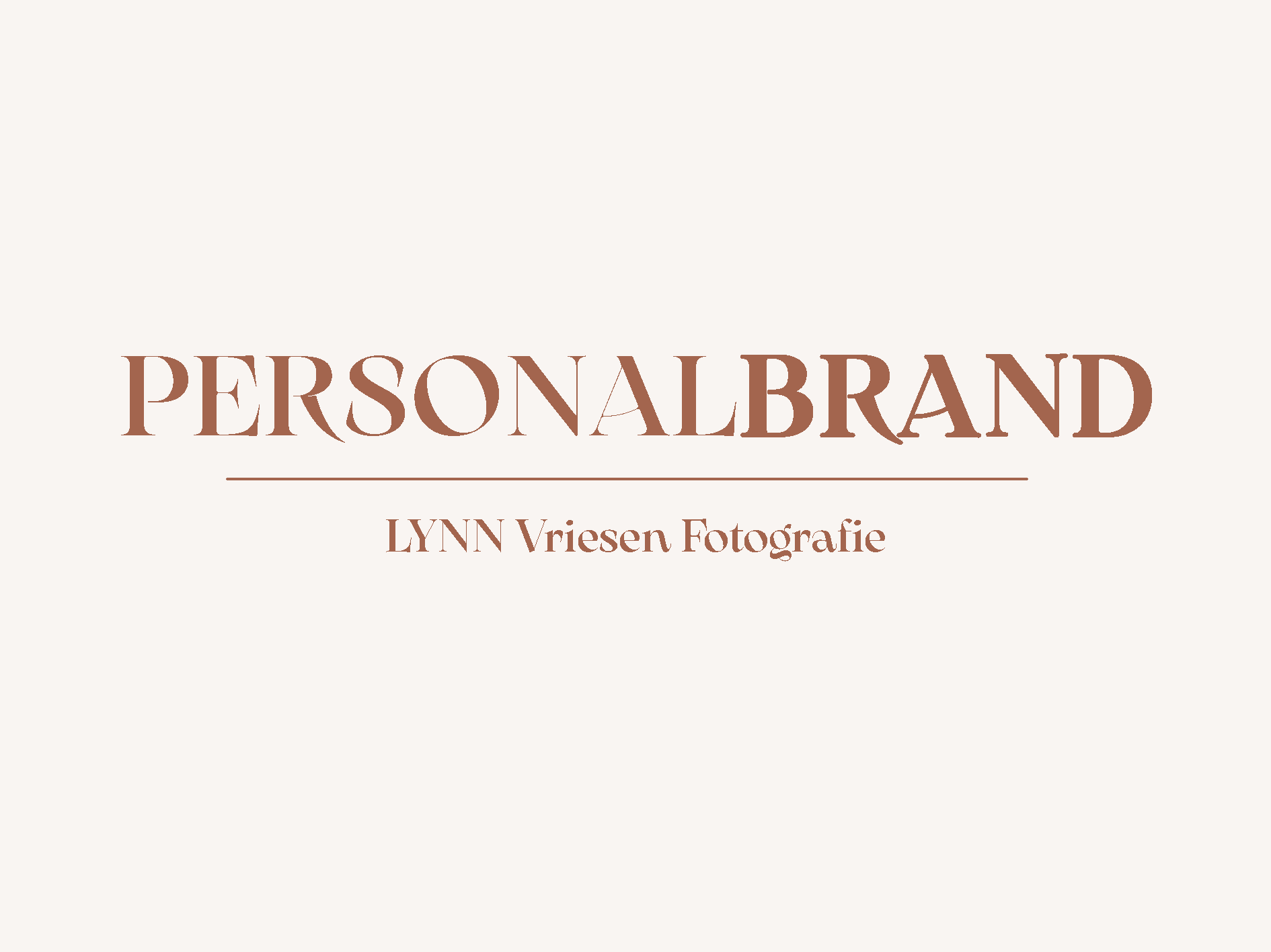 Personal Brand Fotografie Logo